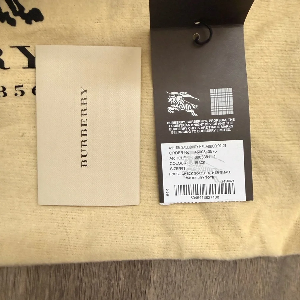 Burberry Black Leather Salisbury Tote Bag - Picture 7 of 12